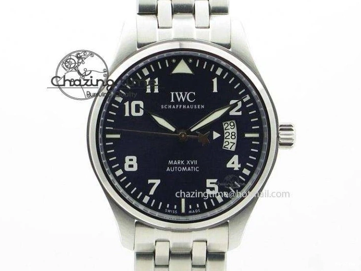 MIROTIME 0319 Bright Pilot Chrono SS AZF 1:1 Best Edition Green Dial on Brown Leather Strap A 7059